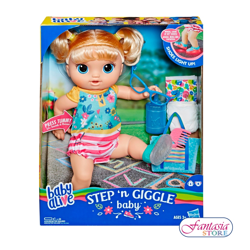 BABY ALIVE  BEBE PASOS Y RISAS