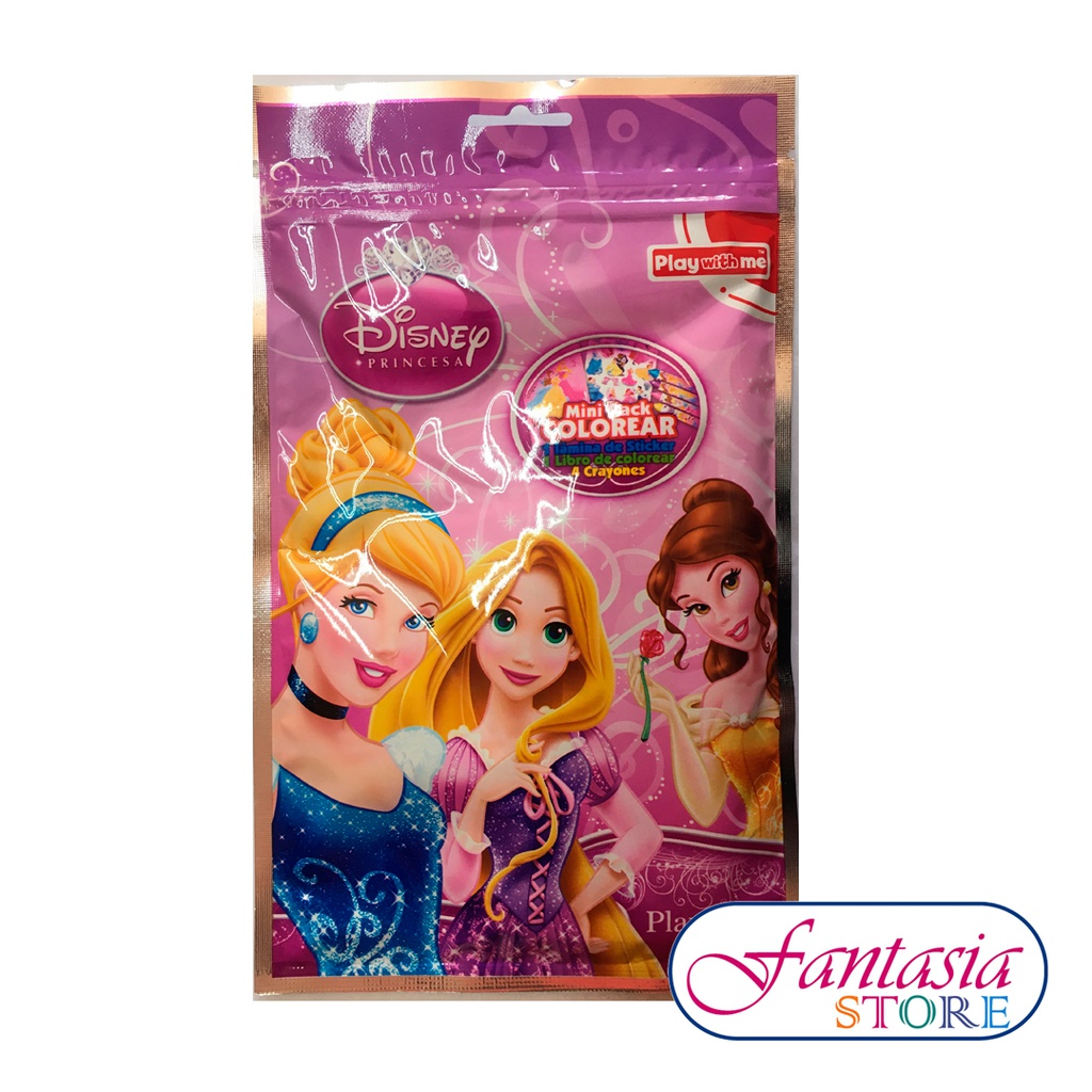 PV SET DE LIBRETA + CRAYONES PRINCESA