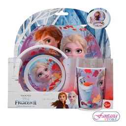 [ST35090] ST SET DE PLATO MEL. 3PZS  FROZEN