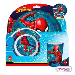 [ST37990] ST SET DE PLATO MEL. 3PZS SPIDERMAN