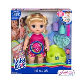 [HE0609] BABY ALIVE BEBE VA AL BAÑO